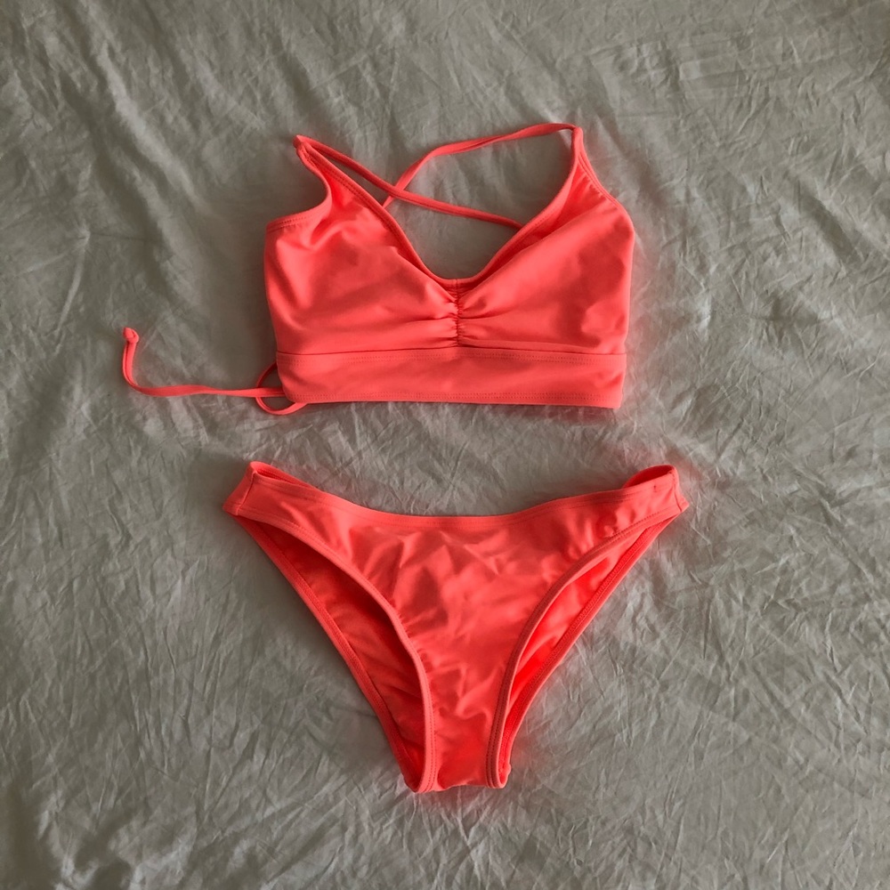 Coral bikini from target